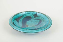 Anna-Lisa Thomson, Upsala Ekeby. Stoneware bowl with stylised figurative motif.