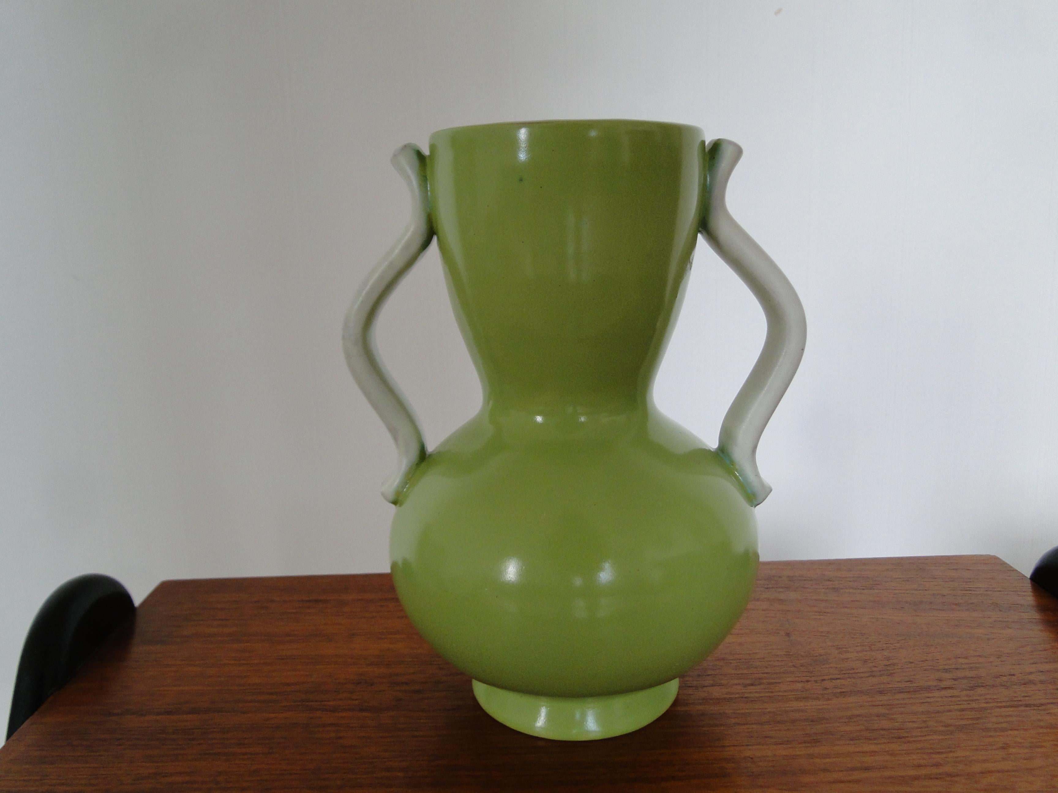 Scandinave moderne Vase en céramique émaillée Anna Lisa Thomson pour Upsala-Ekeby, Suède en vente