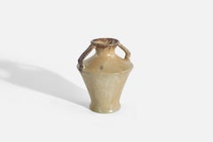 Anna-Lisa Thomson, Vase, Beige-Glazed Earthenware, Upsala-Ekeby, Sweden, 1936-38