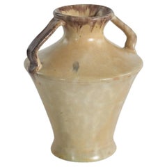 Anna-Lisa Thomson, Vase, Beige-Glazed Earthenware, Upsala-Ekeby, Sweden, 1936-38
