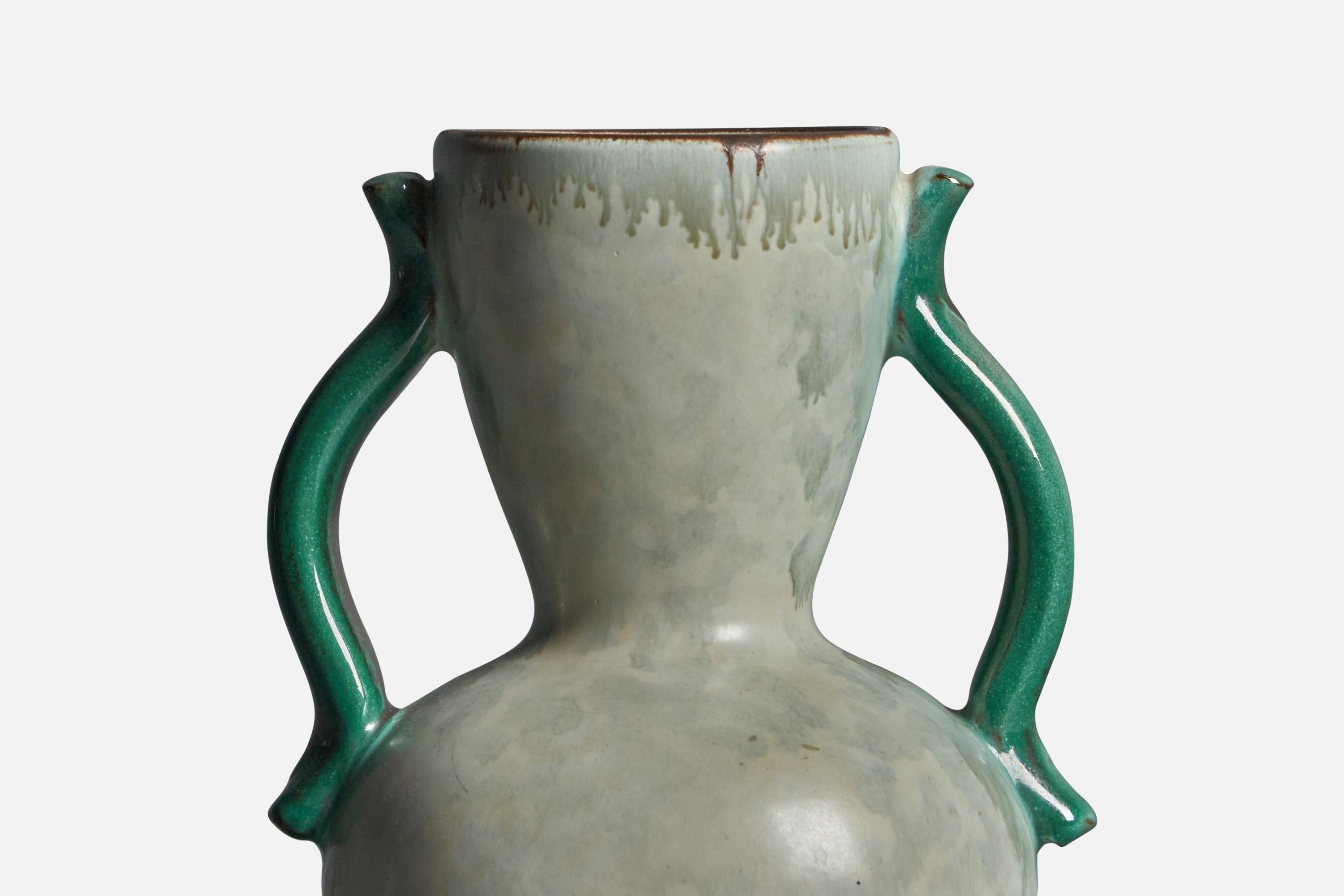 Italian Anna-Lisa Thomson, Vase, Earthenware, Sweden, 1930s For Sale