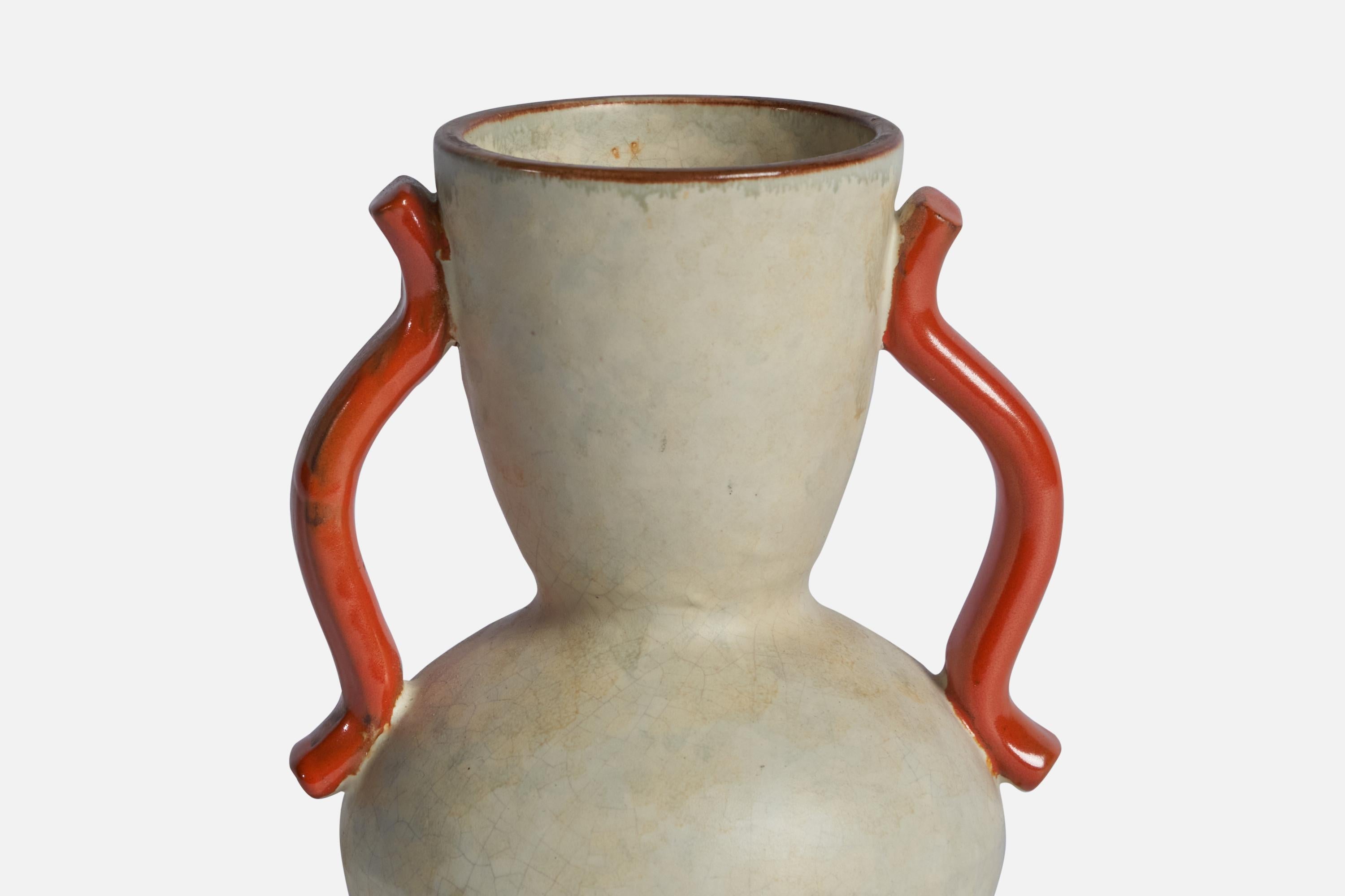 Suédois Vase Anna-Lisa Thomson, Faïence, Suède, années 1930 en vente