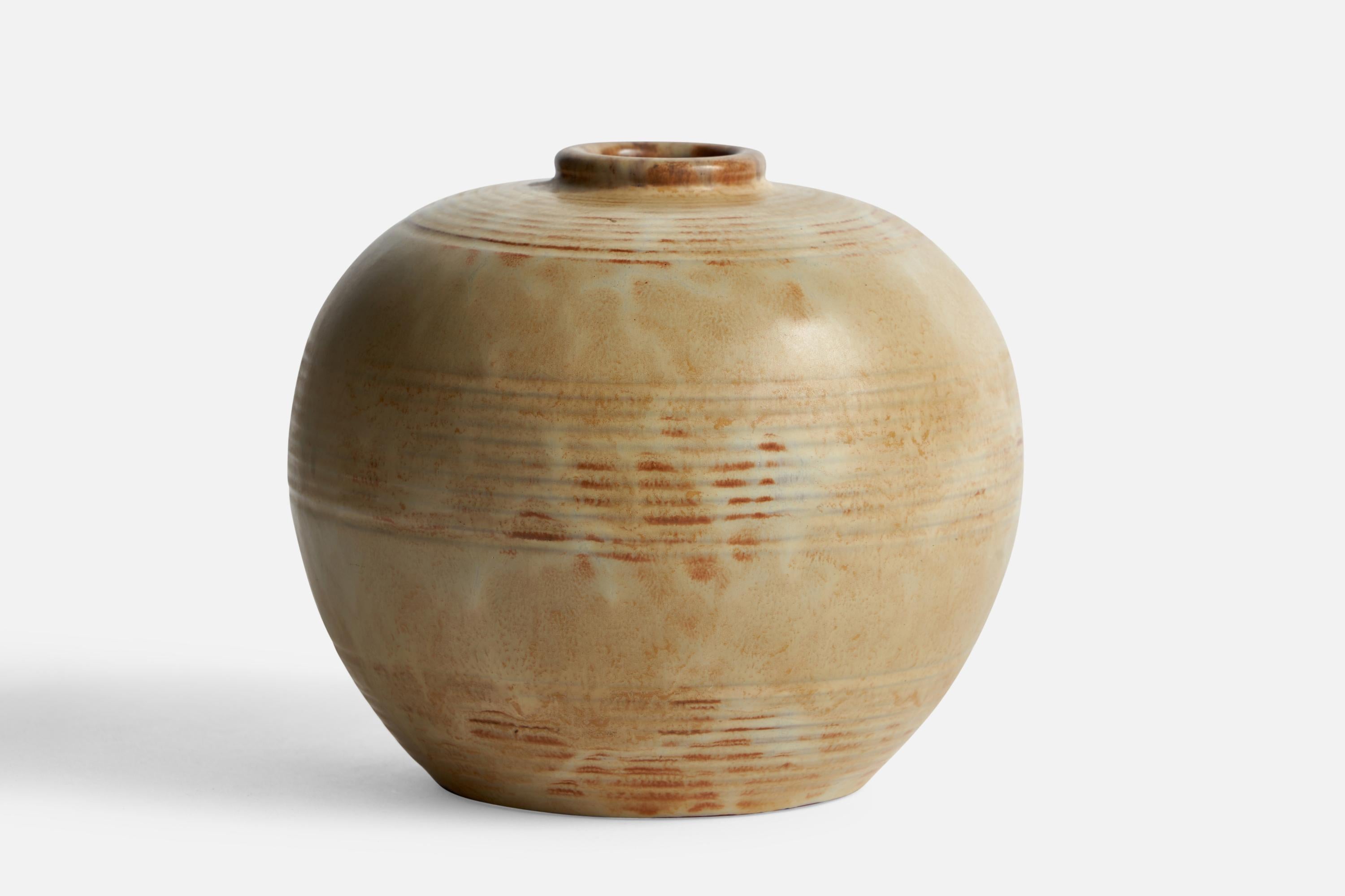 Swedish Anna-Lisa Thomson, Vase, Earthenware, Sweden, 1930s For Sale