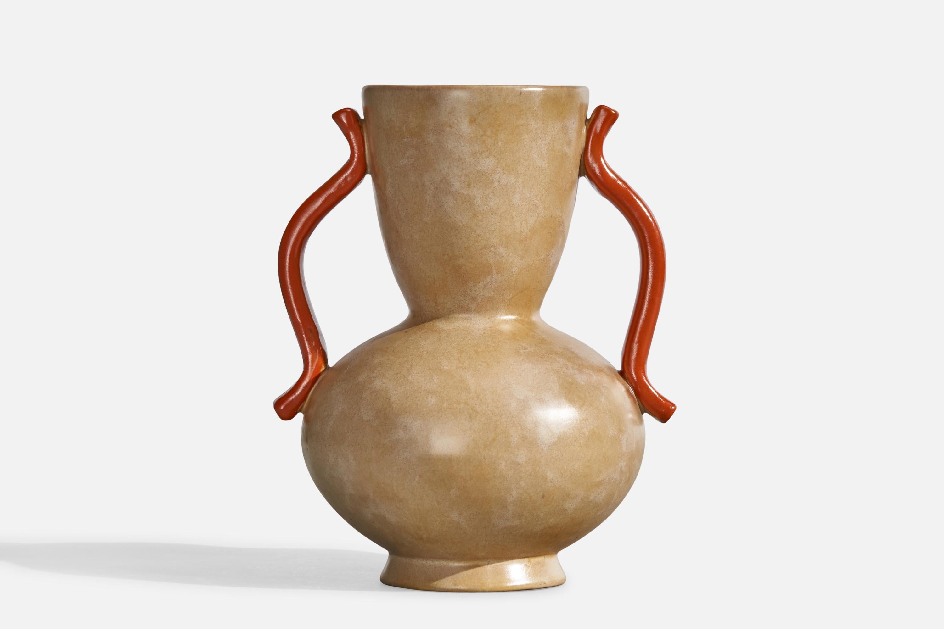 Svedese Anna-Lisa Thomson, Vaso, Terracotta, Svezia, anni '1930 in vendita