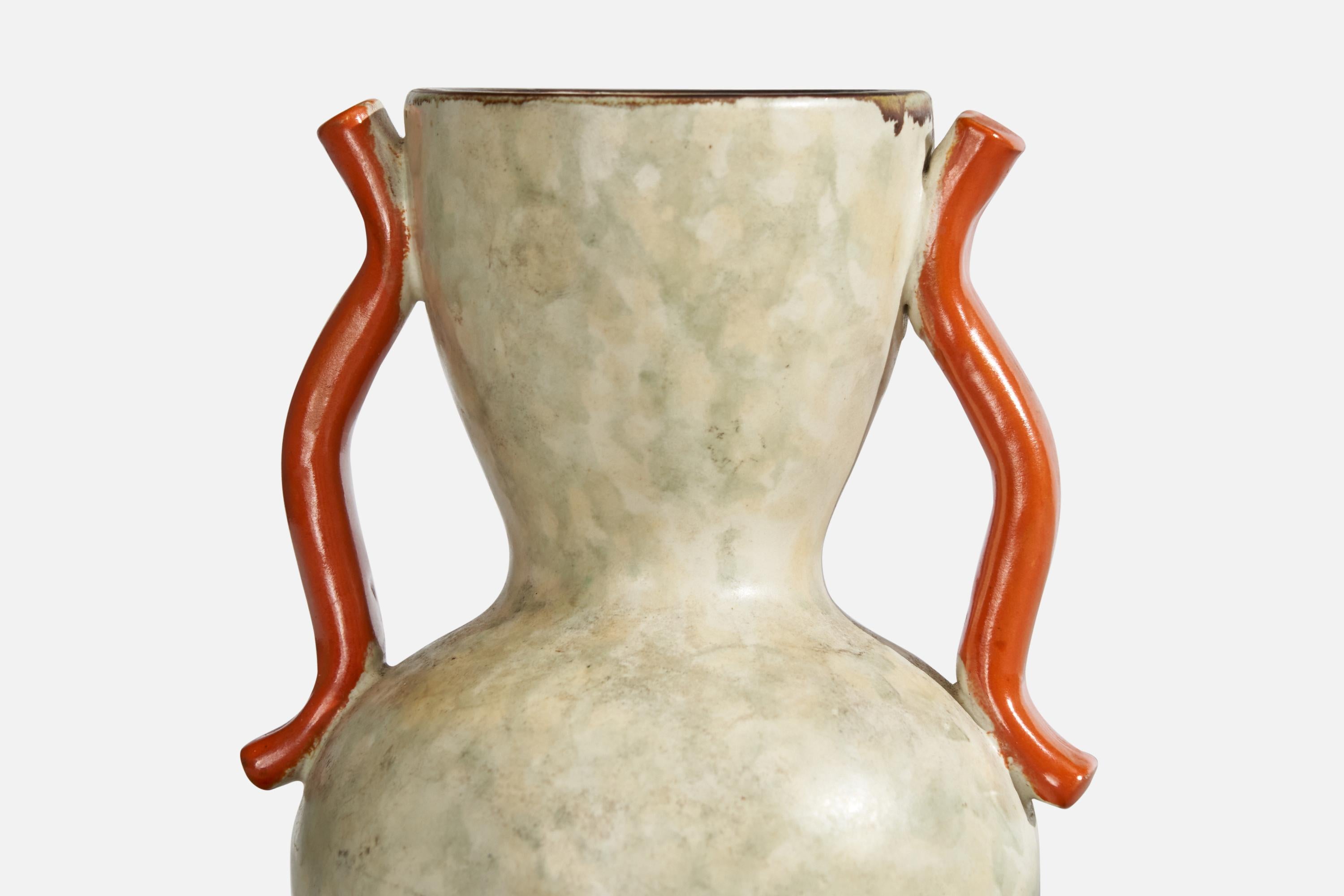 Metà XX secolo Anna-Lisa Thomson, Vaso, Terracotta, Svezia, anni '1930 in vendita
