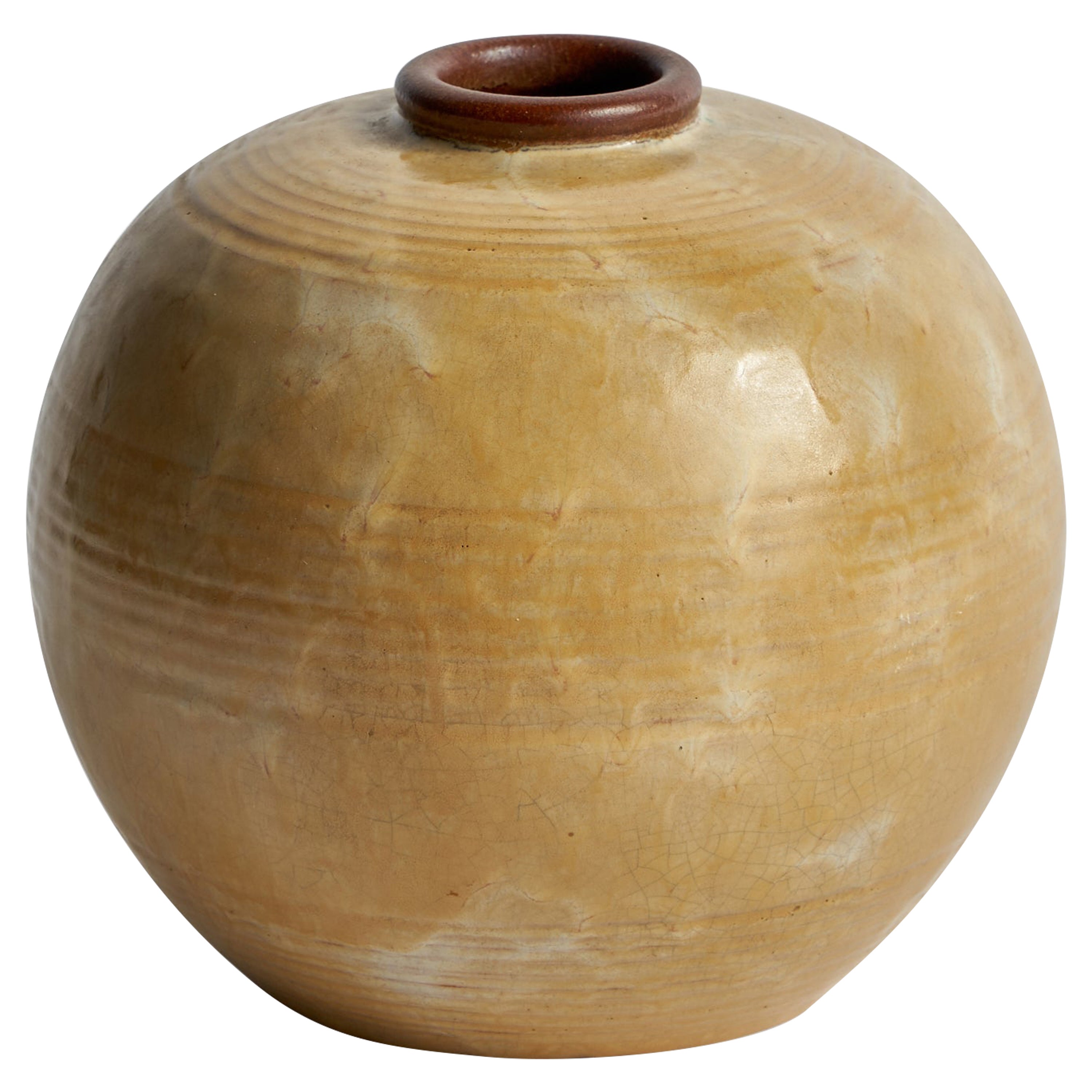 Vase Anna-Lisa Thomson, Faïence, Suède, années 1930