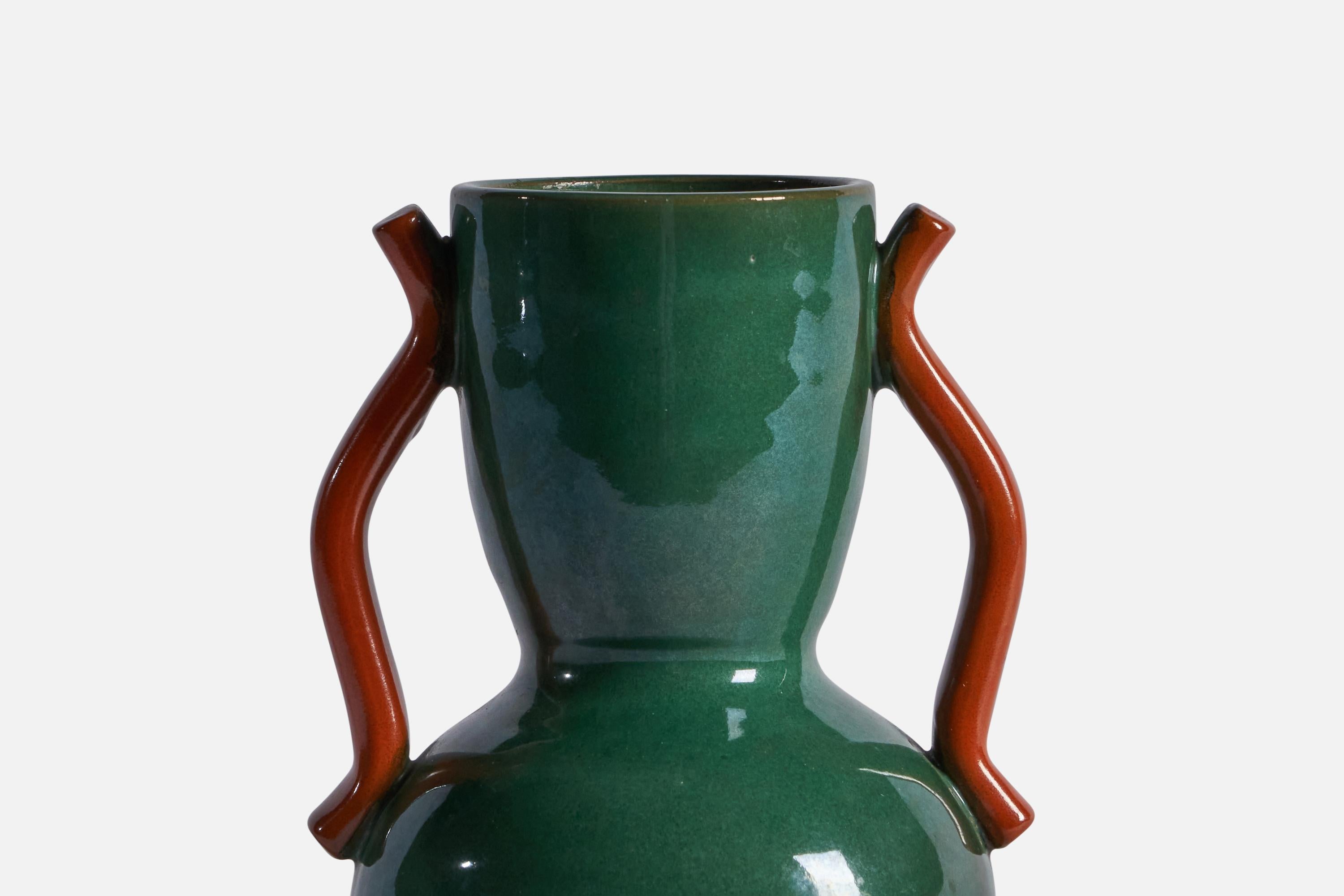 Swedish Anna Lisa Thomson, Vase, Earthenware, Sweden, 1940s For Sale