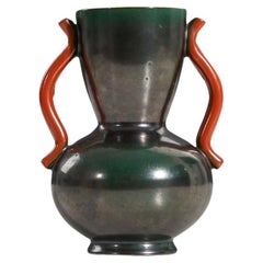 Vase Anna-Lisa Thomson, faïence émaillée, Upsala-Ekeby, Suède, années 1940