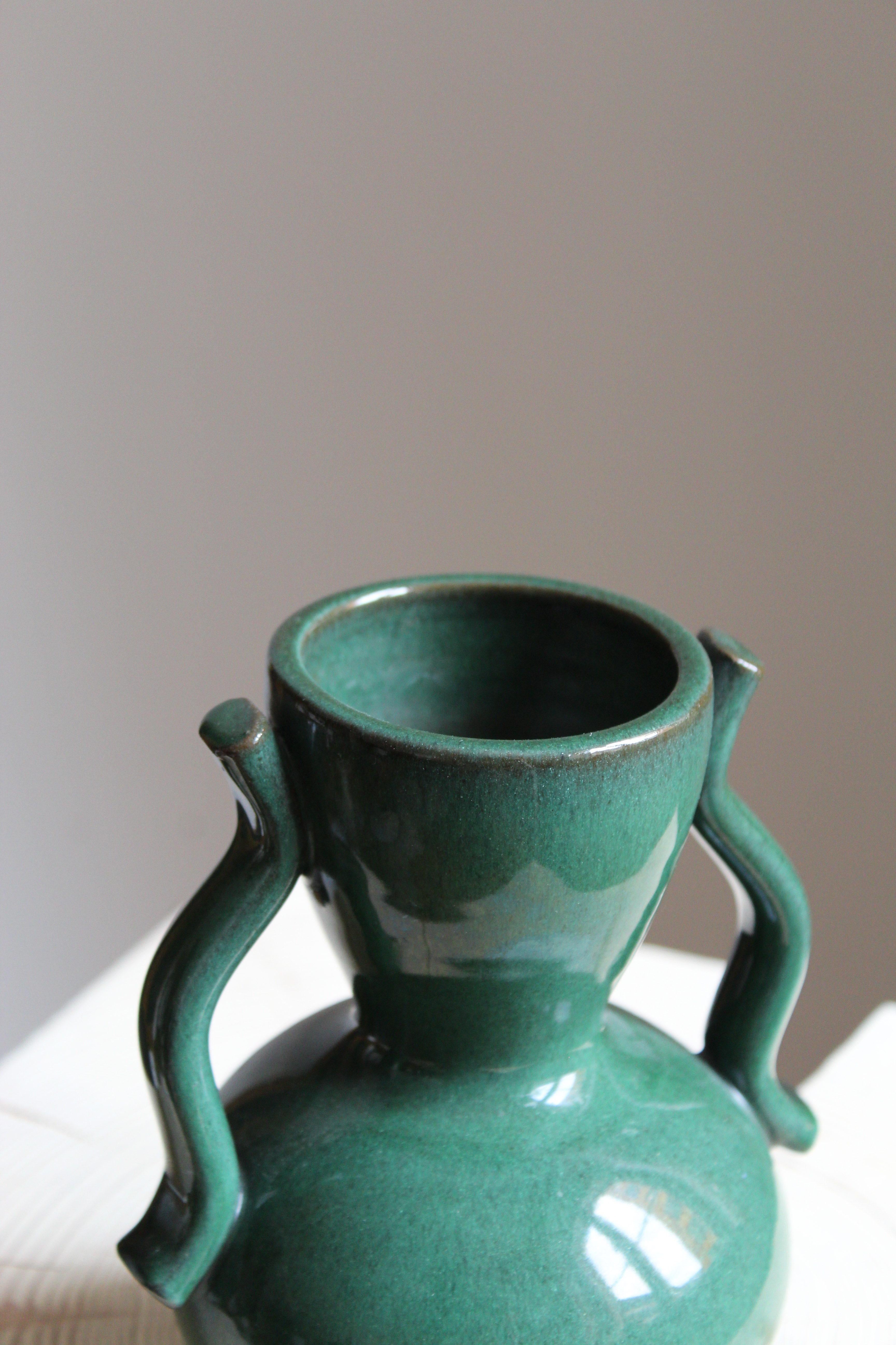 Swedish Anna-Lisa Thomson, Vase, Glazed Stoneware, Upsala-Ekeby, Sweden, 1940s