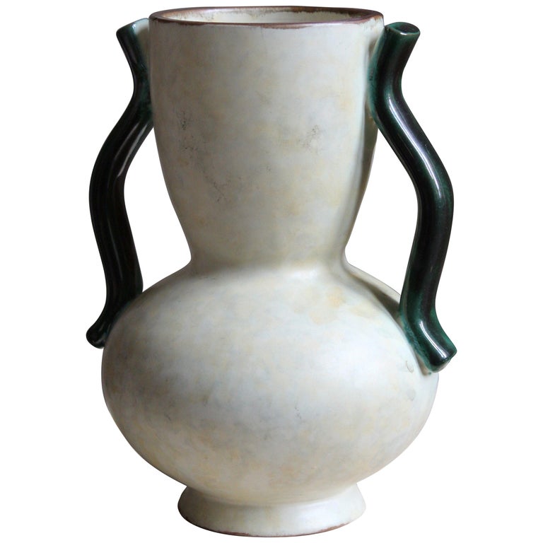 Anna-Lisa Thomson and Vicke Lindstrand for Upsala-Ekeby vase, 1940s, offered by  Ponce Berga