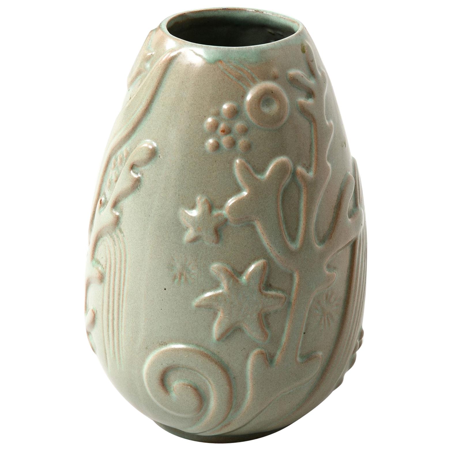 Anna-Lisa Thomson Vase Produced by Upsala Ekeby in Sweden For Sale