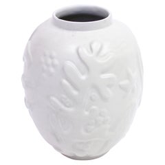 Anna-Lisa Thomson, White Earthenware Vase, Upsala Ekeby, 1950s