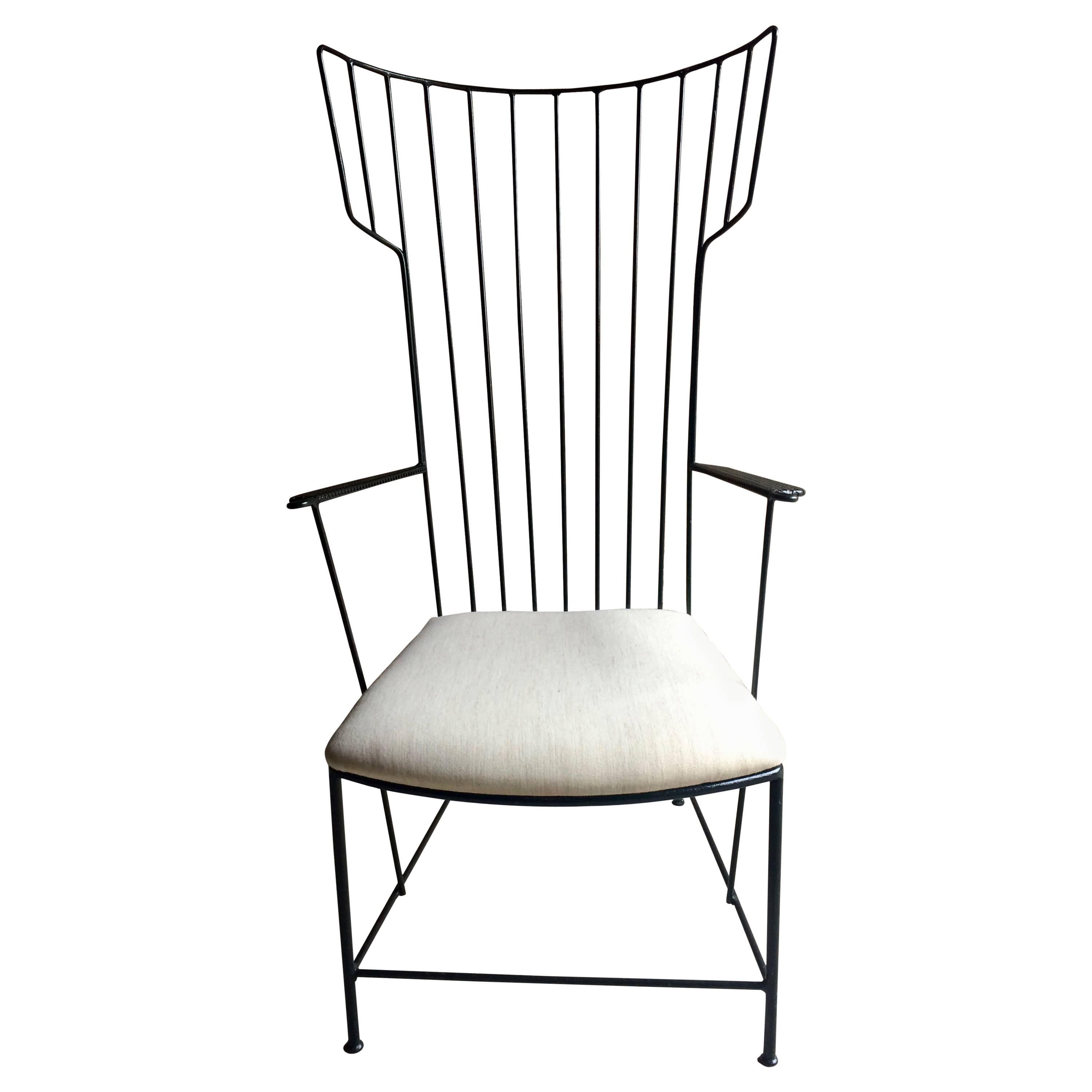 Extrêmement rare fauteuil en fer 
