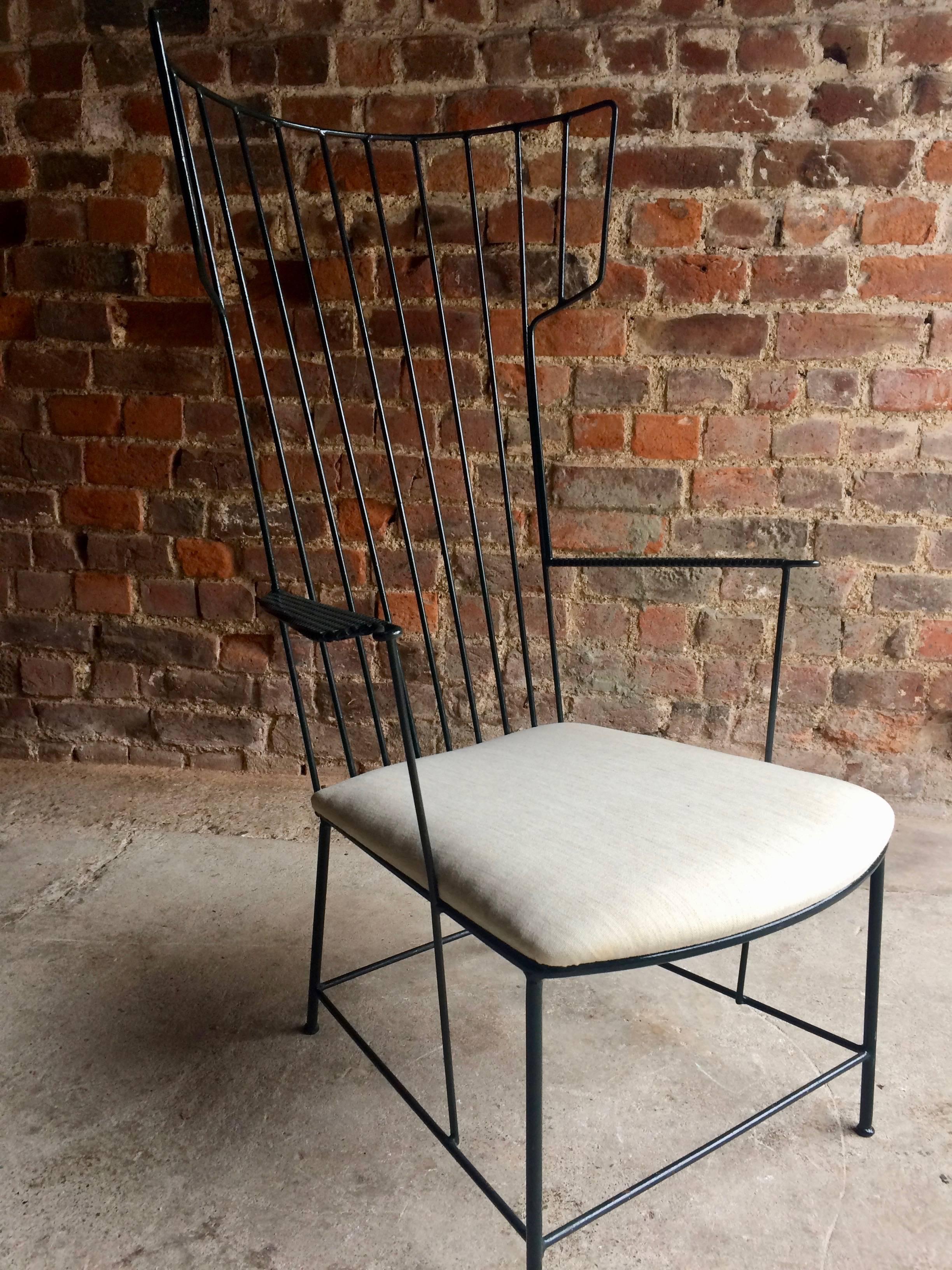 Acier Anna-Lulja Praun & Thomas Lauterbach Lyra Armchair by Sonett:: circa 1950s