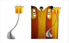 ANNA-MAE Cast Aluminum and Fused Glass Organic Floor Lamp by Jordan Mozer