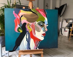 "Medusa". Zeitgenössisches figuratives Gemälde