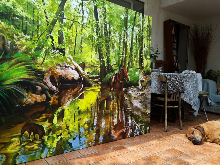 Anna Malinowska Over The Streem Contemporary Figurative Nature