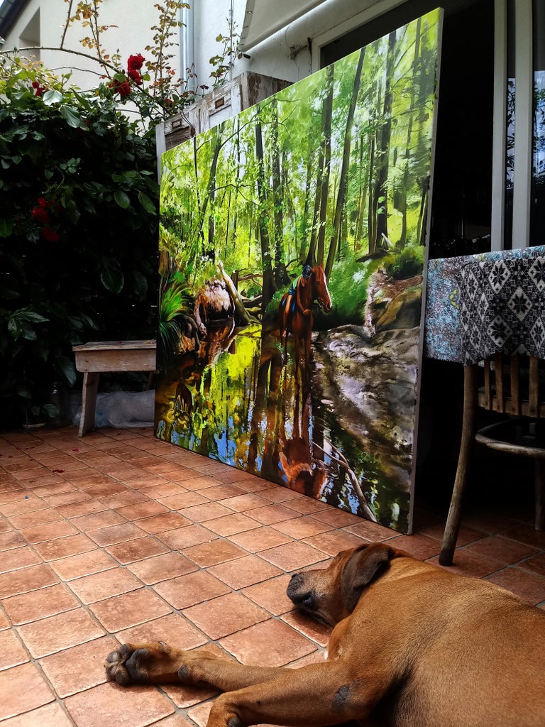 Anna Malinowska Over The Streem Contemporary Figurative Nature