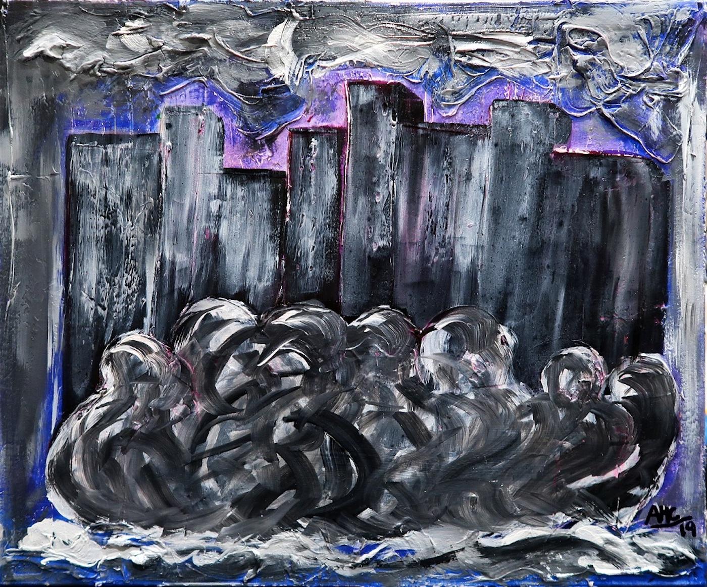 Abstract Painting di Anna Maria Caboni - City Soul - Acrilico di A.M. Caboni - 2019
