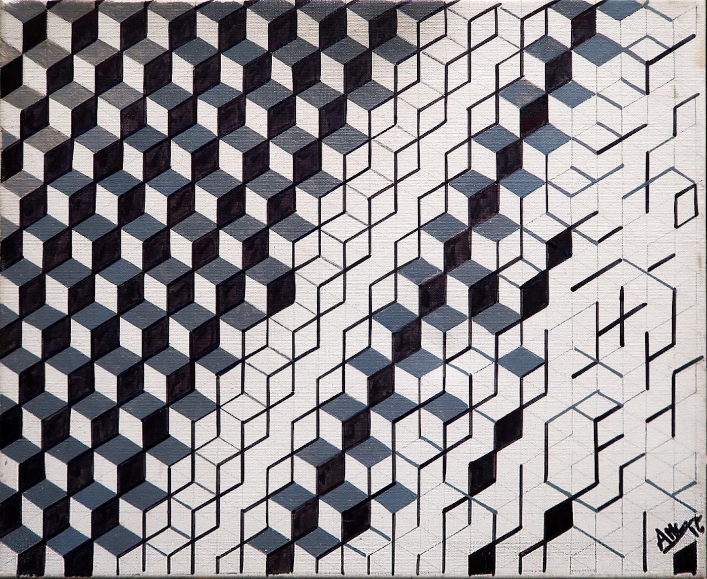 Abstract Painting di Anna Maria Caboni - Farad - Acrilico di A.M. Caboni - 2015