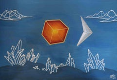 Geometrische Sonne und Mond - Acryl von Anna Maria Caboni - 2026