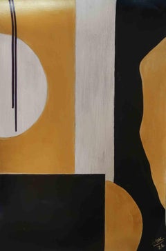 Geometry 6 Acrylic Painting, Contemporary, Signed, 2010s, 70x50 cm