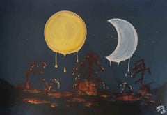 Moon and Sun - Acrylic by Anna Maria Caboni - 2026
