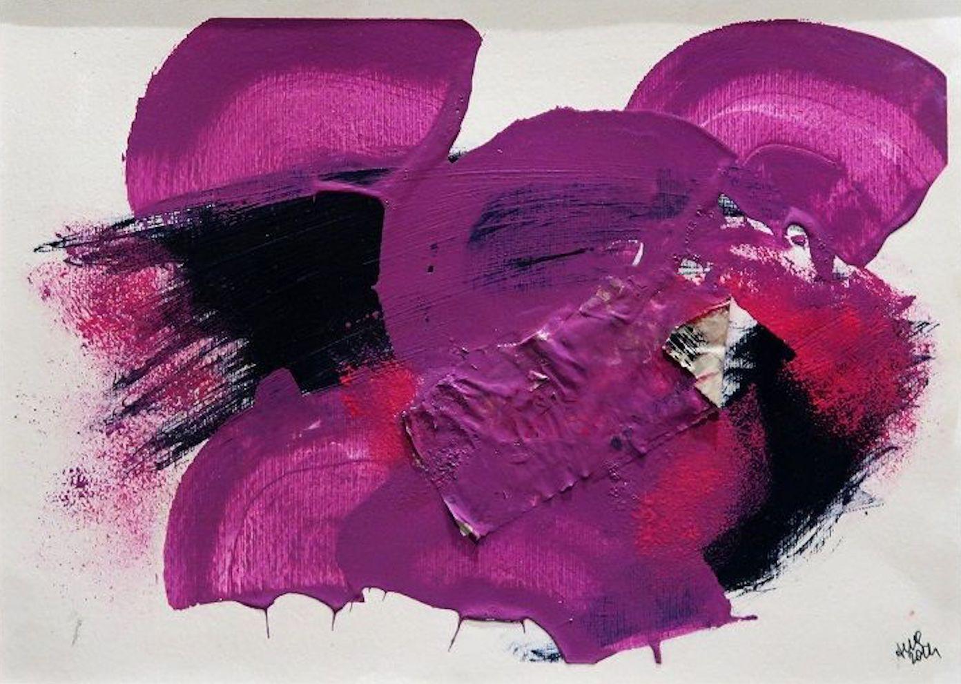 Anna Maria Caboni Abstract Painting - Pink - Acrylic by A.M. Caboni - 2014