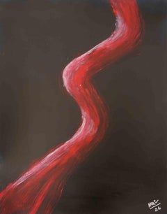 Red Kaminari - Acrylic by Anna Maria Caboni - 2026