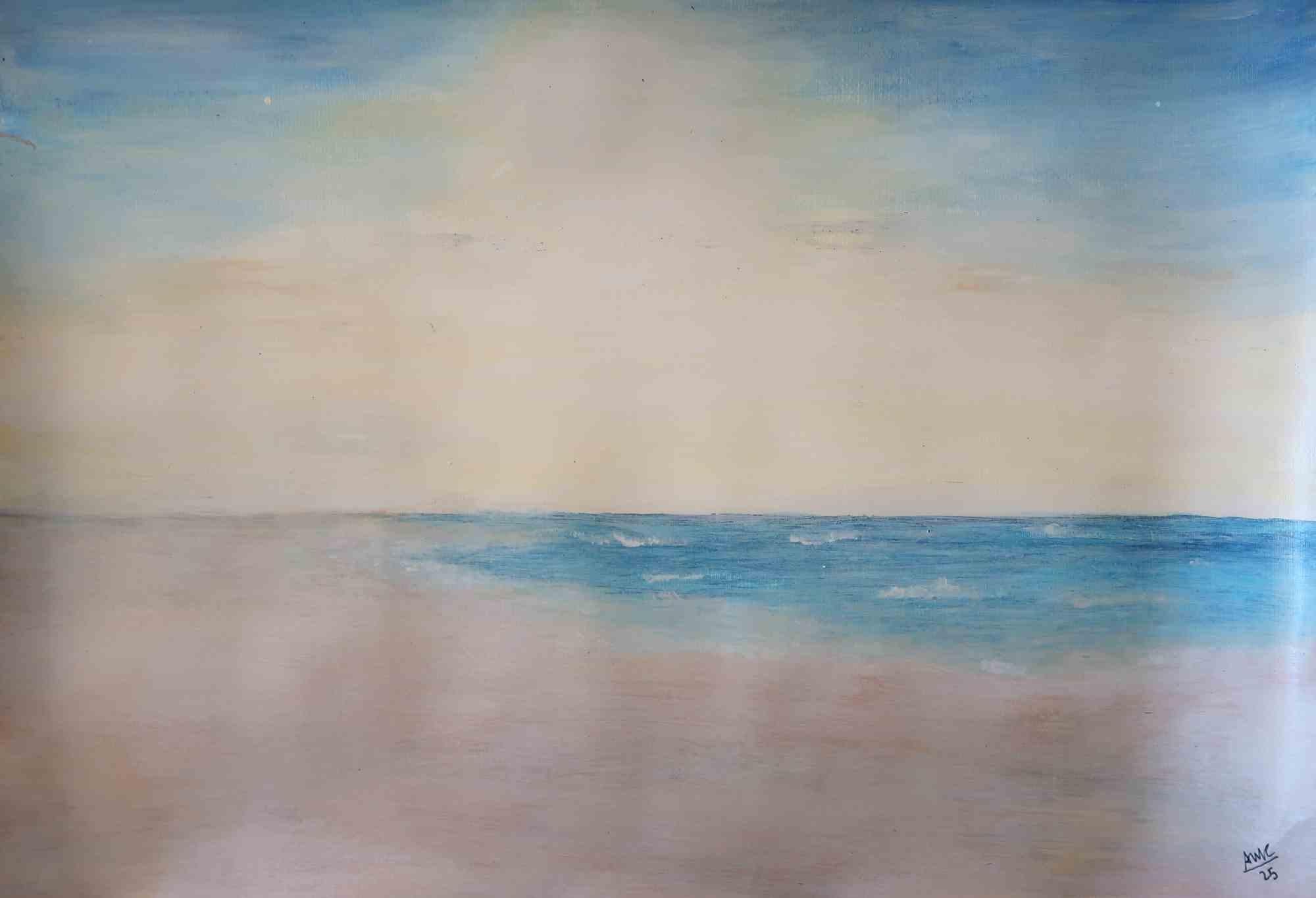 Sky and Sea - Acrylic by Anna Maria Caboni - 2025