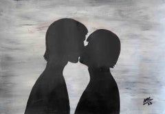 Two Male Figures - Acrylic by Anna Maria Caboni - 2025