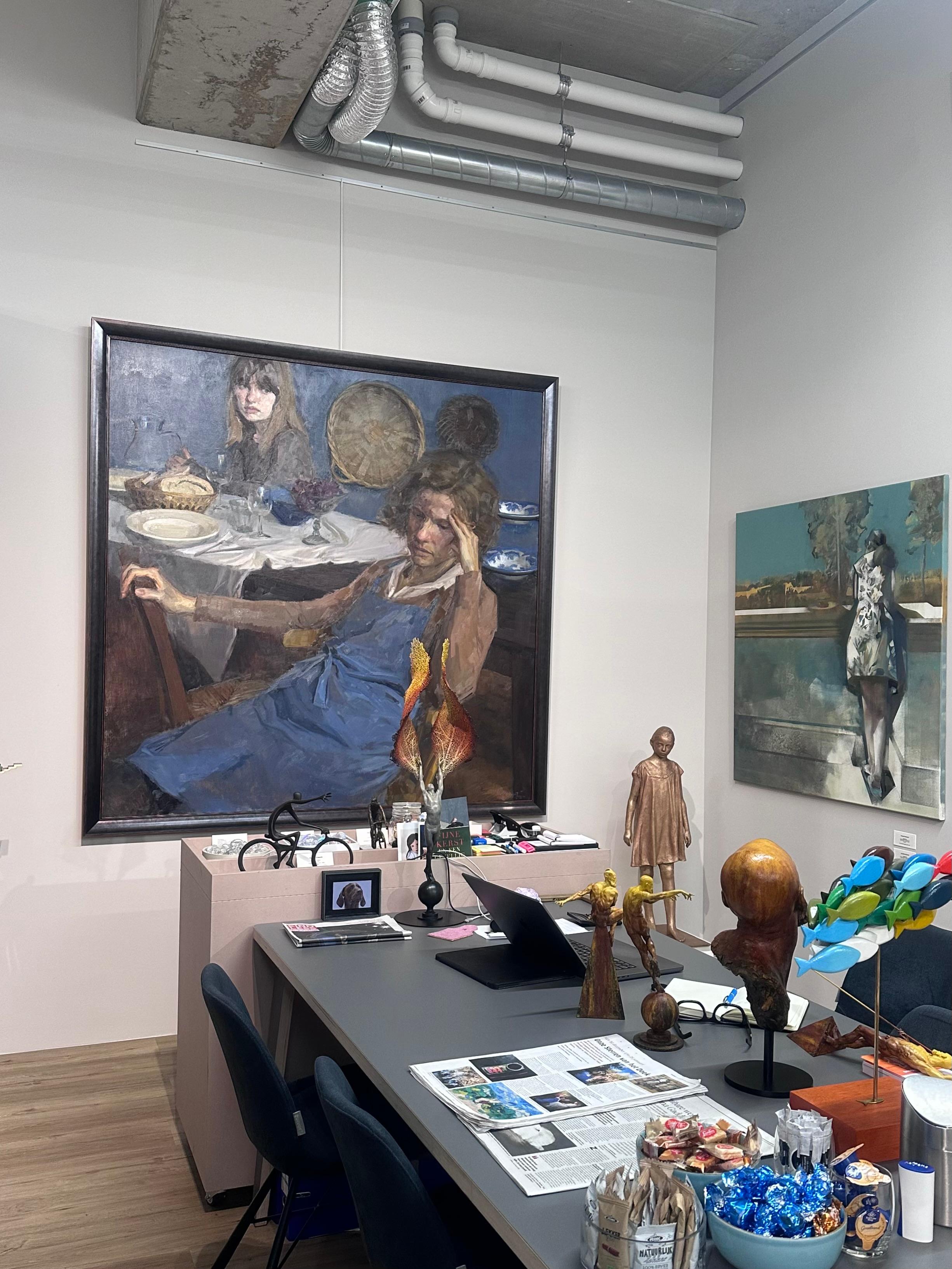 Anna Maria Vargiu
Had to tell you
180 x 180 cm
oil on canvas

Anna Maria Vargiu can be called a great talent with her just 30 years.

This paintings she made together with four other large canvasses. Together they tell stories about growing up,