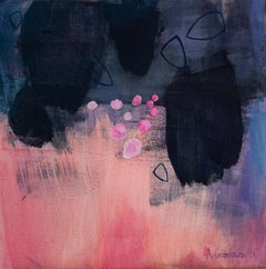 Pink river - 21 Century, Contemporary Abstract, Colorful, Vibrant