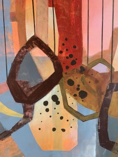 Un calice. Peinture abstraite contemporaine, acrylique sur toile, artiste polonais