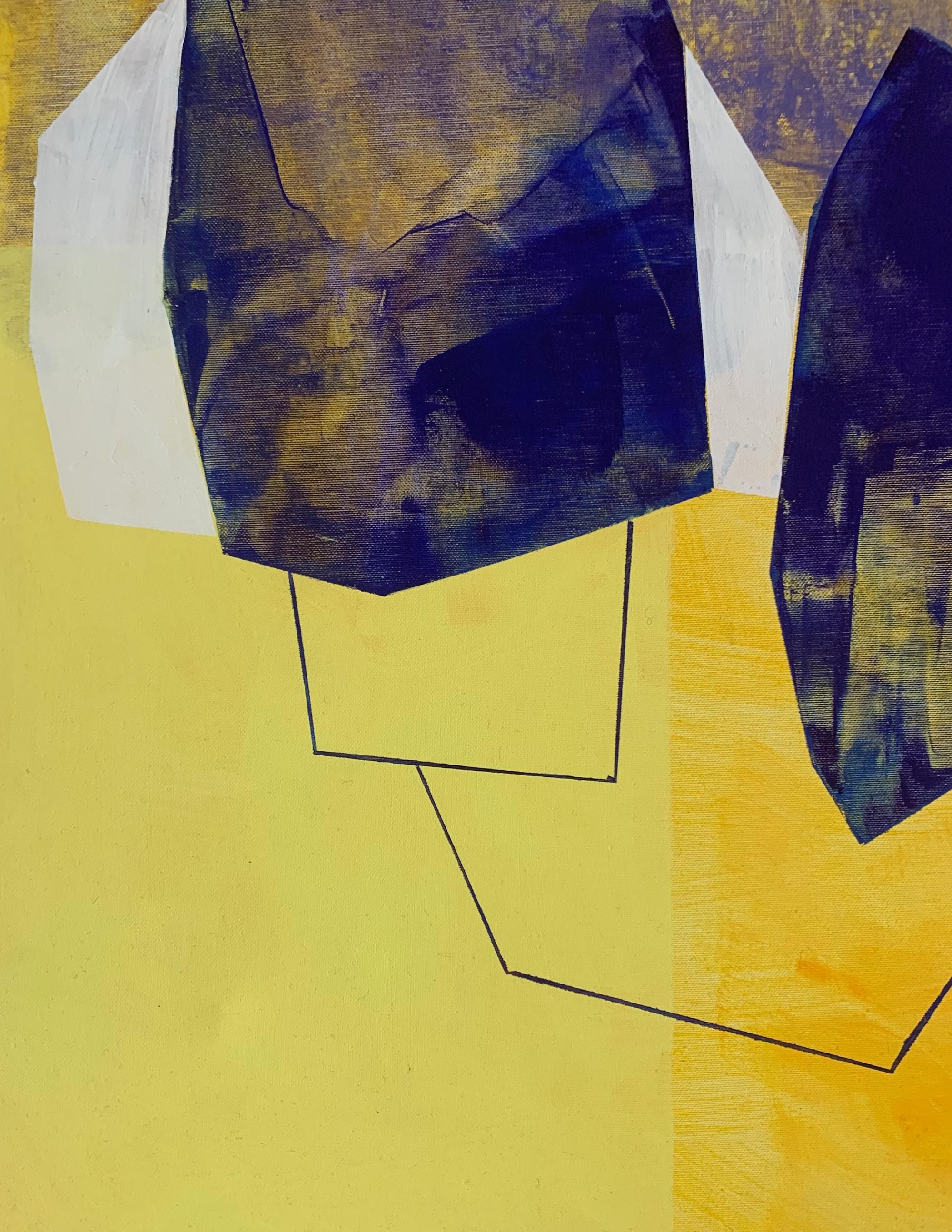 Pintura contemporánea figurativa y abstracta en acrílico sobre lienzo de la artista polaca Anna Masiul-Gozdecka. El título de la obra es 