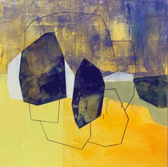 Bright night. Contemporary Abstract Painting Acrylic, Polish art