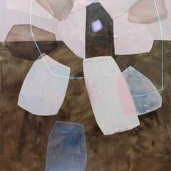 „Coming to a Being“, zeitgenössische abstrakte Malerei, Acryl auf Leinwand, polnische Kunst