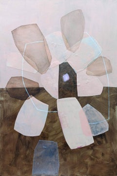 „Coming to a Being“, zeitgenössische abstrakte Malerei, Acryl auf Leinwand, polnische Kunst