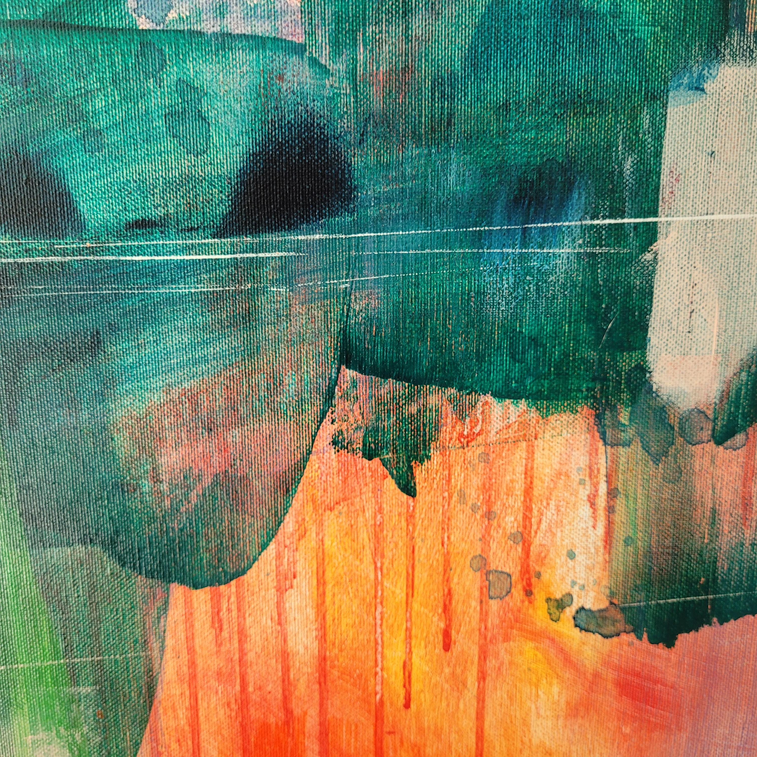 Greene & Greene - Contemporary Abstract Painting Acrylics, Polish artist en vente 12