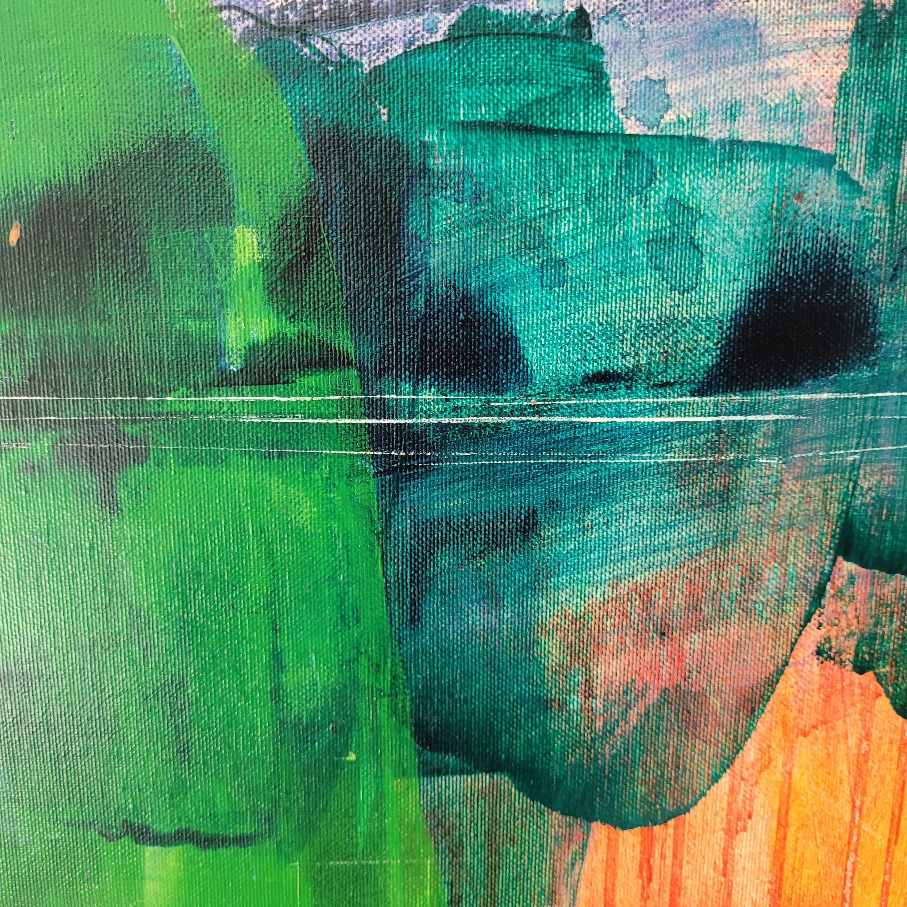 Greene & Greene - Contemporary Abstract Painting Acrylics, Polish artist en vente 13