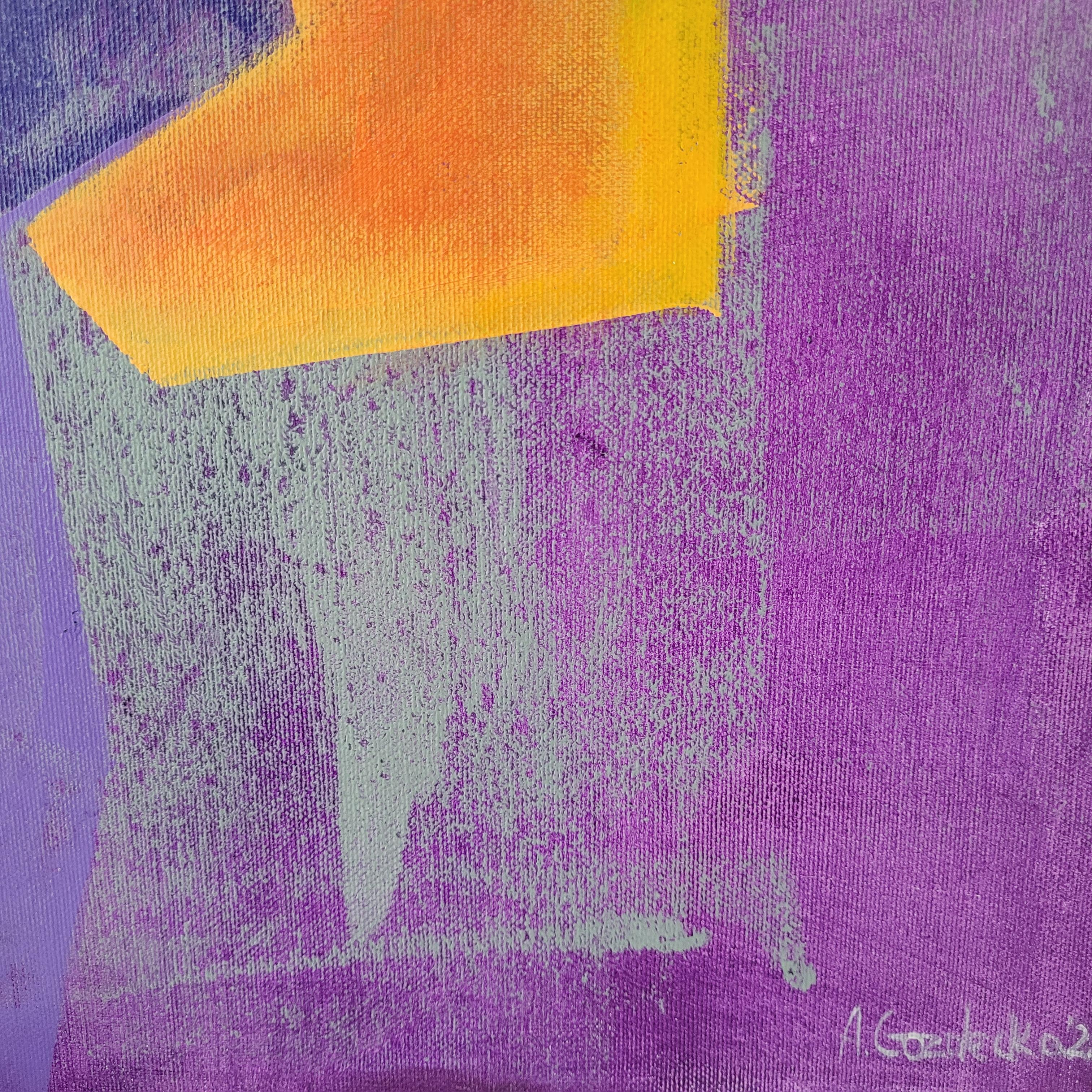 Media sombra - Pintura abstracta contemporánea Acrílicos, artista polaco 2