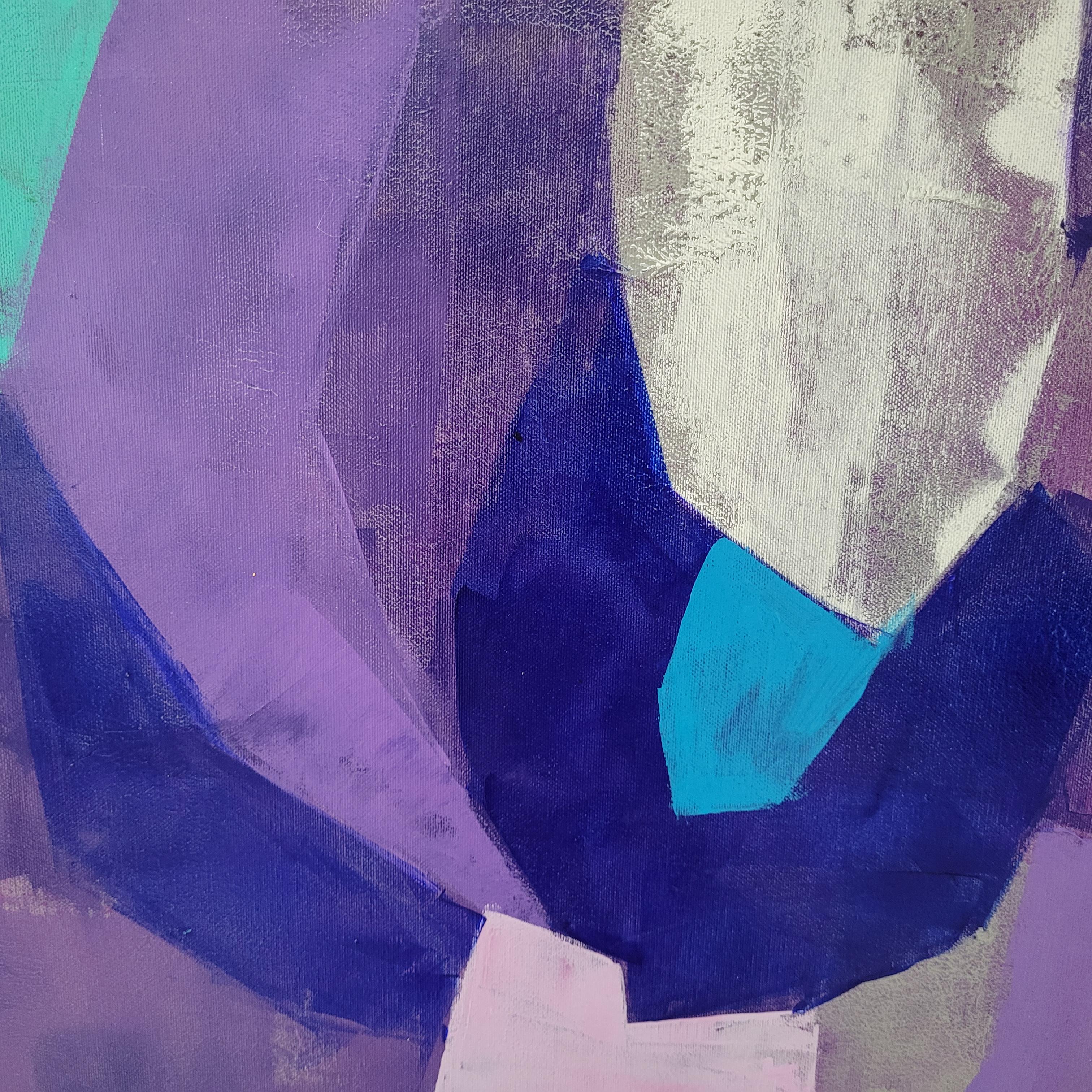 Media sombra - Pintura abstracta contemporánea Acrílicos, artista polaco 3