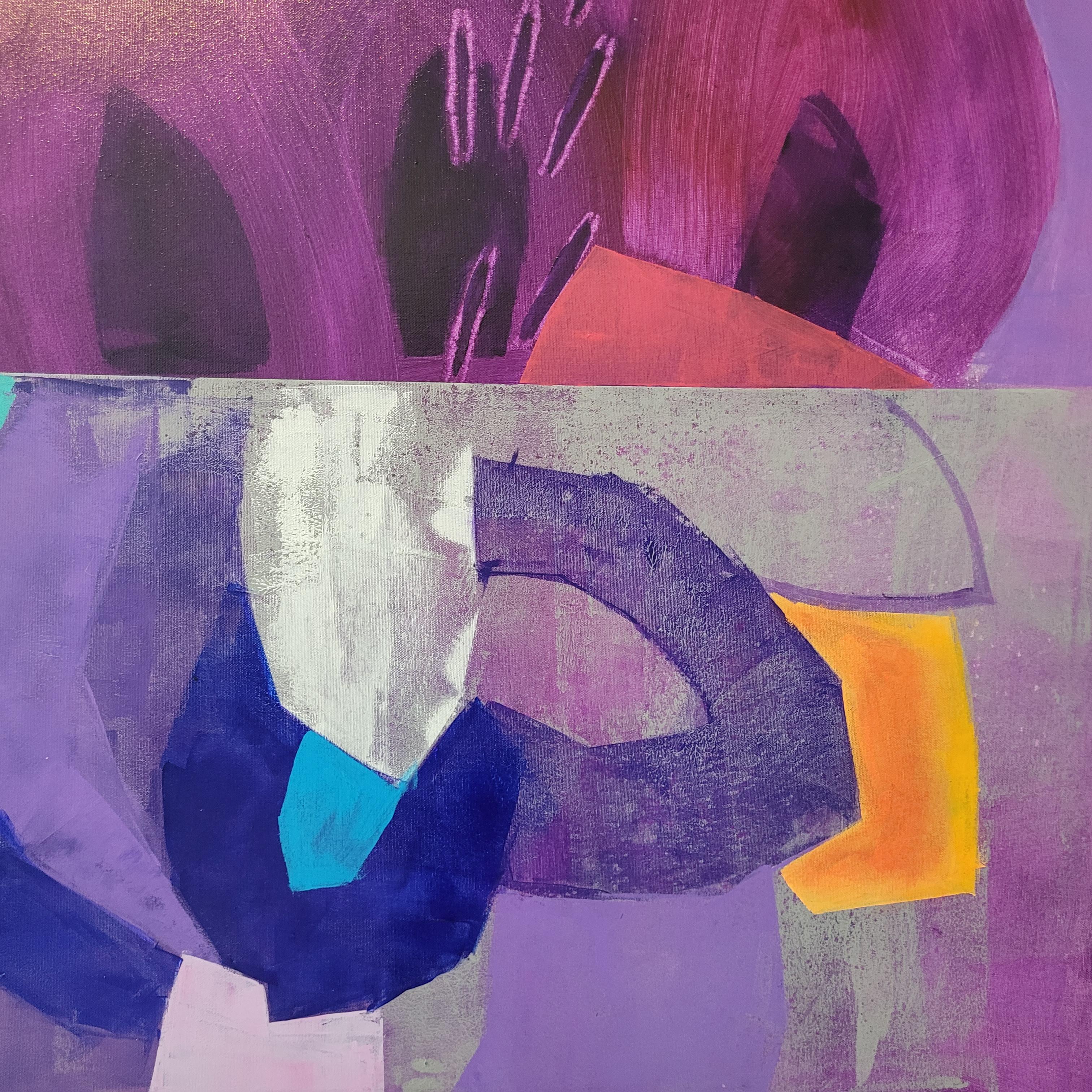 Media sombra - Pintura abstracta contemporánea Acrílicos, artista polaco 4