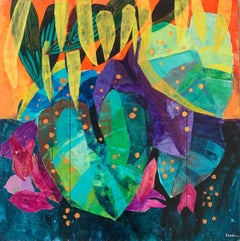 Jungle Boogie. Contemporary Abstract Painting, Acrylic on canvas, Polish artist