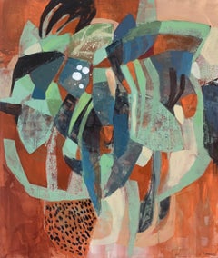 March bouquet. Contemporary Abstract Painting, Acrylic on canvas, Polish artist