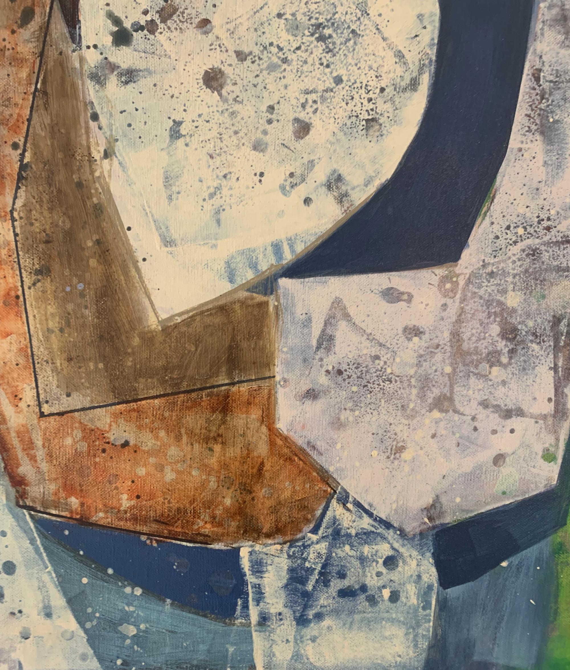 Plainair a Nowe Kotlice. Pittura astratta contemporanea Acrilico, arte polacca - Painting di Anna Masiul-Gozdecka