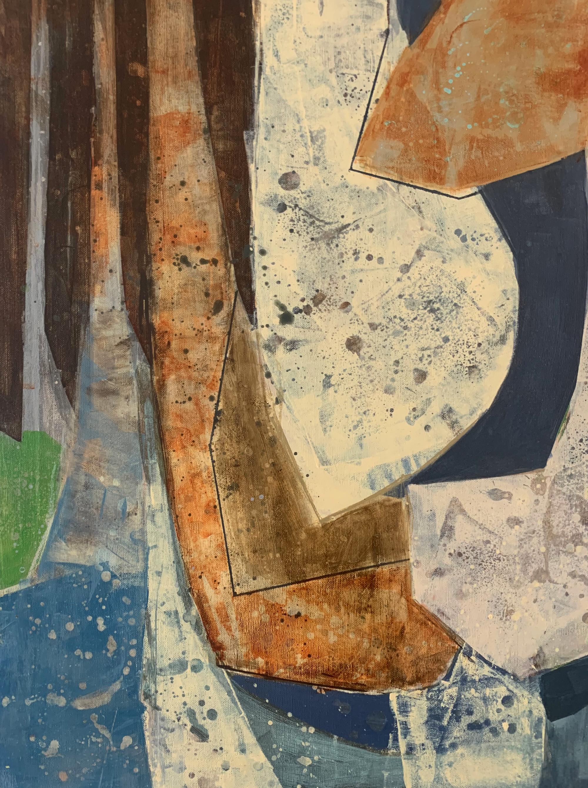 Quadro figurativo e astratto contemporaneo su tela dell'artista polacca Anna Masiul-Gozdecka. Il titolo dell'opera è 