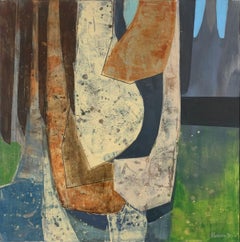Plainair in Nowe Kotlice. Contemporary Abstract Painting Acrylic, Polish art