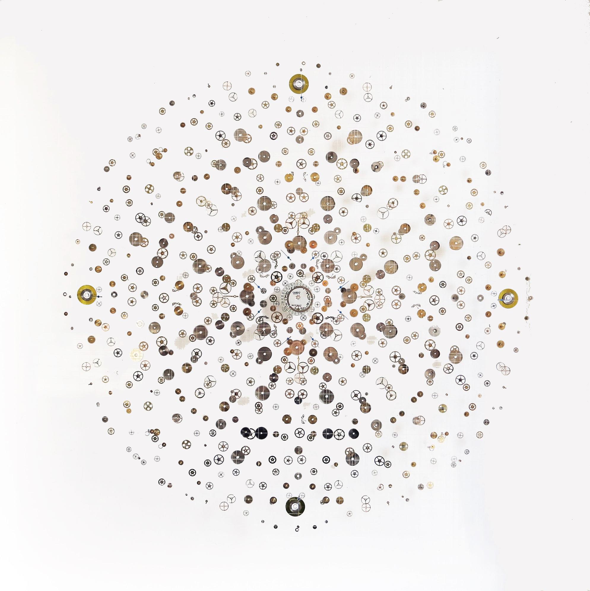 Clock - Mixed Media Art by Anna Masters