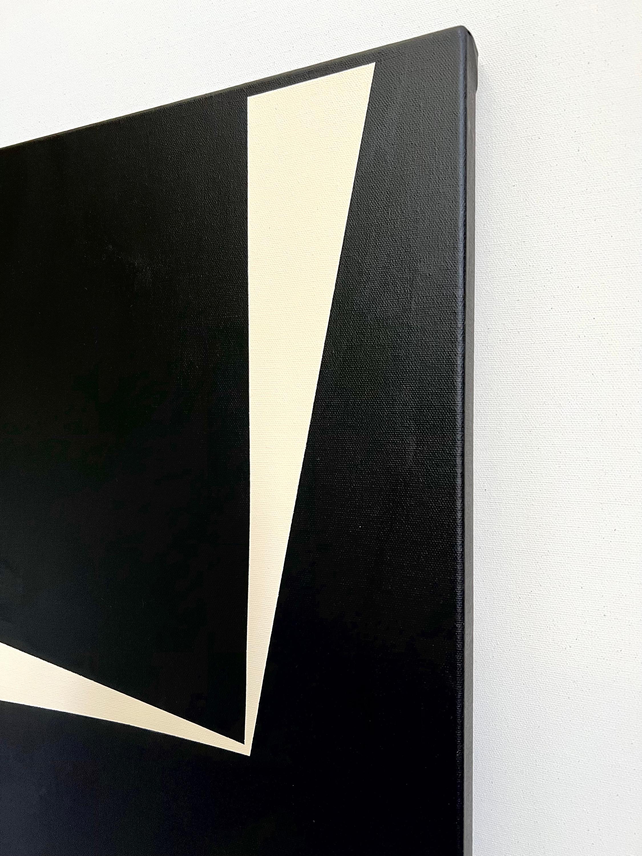Geoformen 81 (Schwarz), Abstract Painting, von Anna Medvedeva